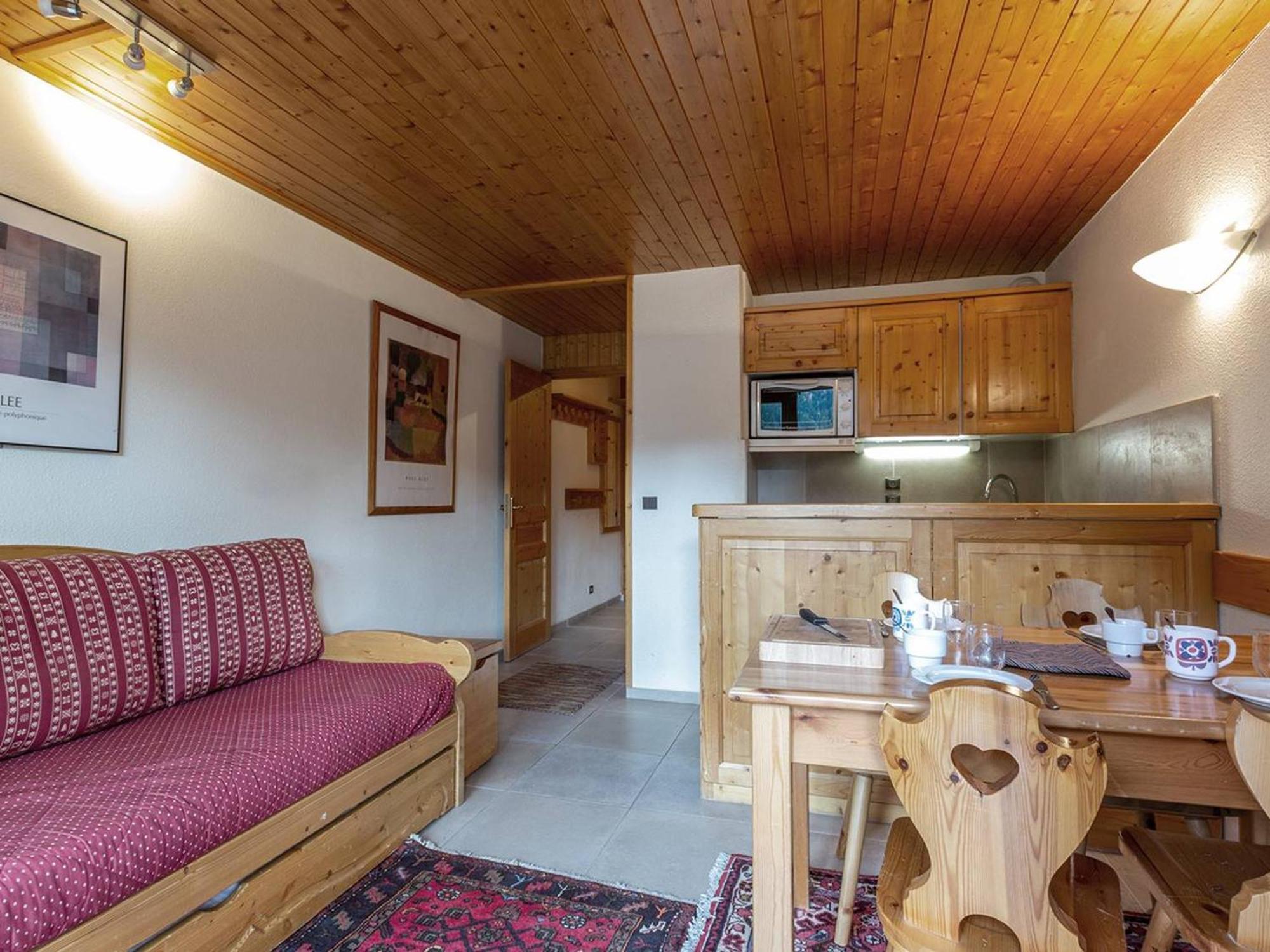 Charmant Appartement Avec Balcon, Wifi Et Ascenseur A Meribel - Fr-1-355-14 Luaran gambar